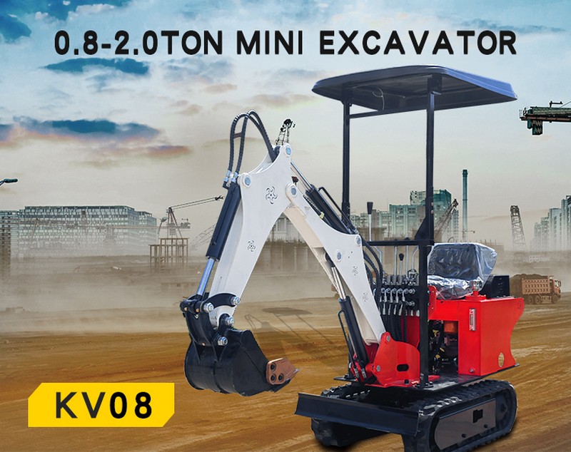 kv08 0.8ton mini excavator 7a